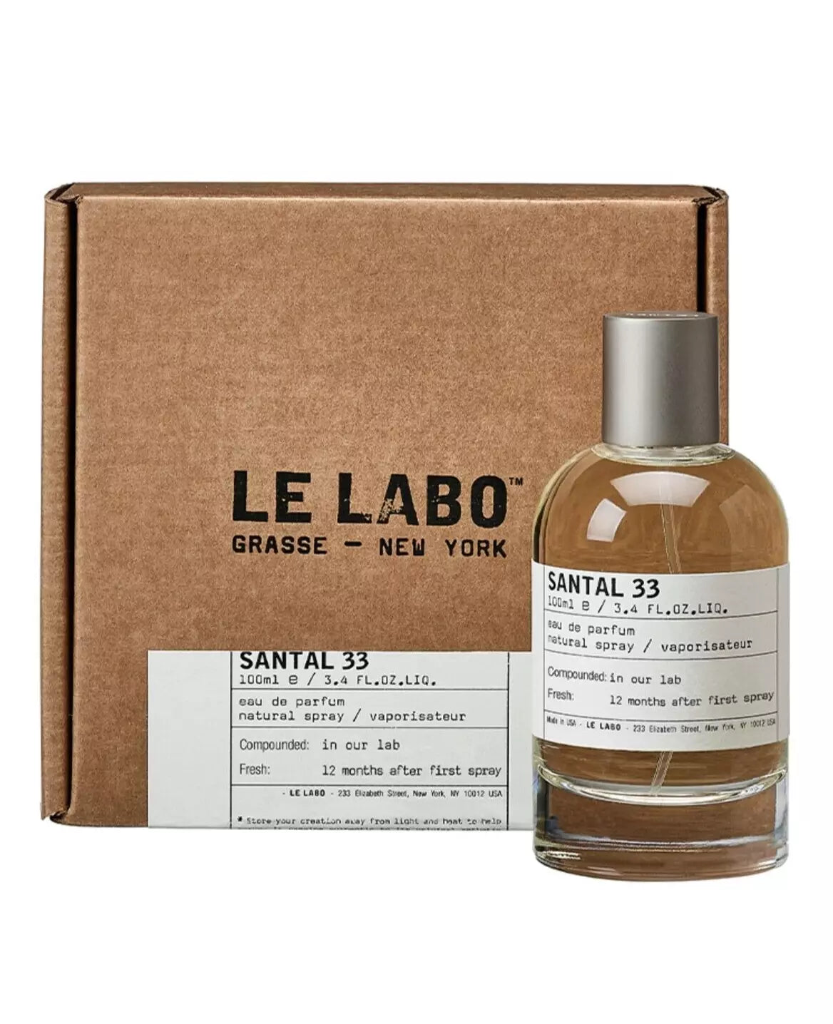 Le Labo Santal 33 100ml - Eau de Parfum (EDP) Spray - Unisex - New & Boxed