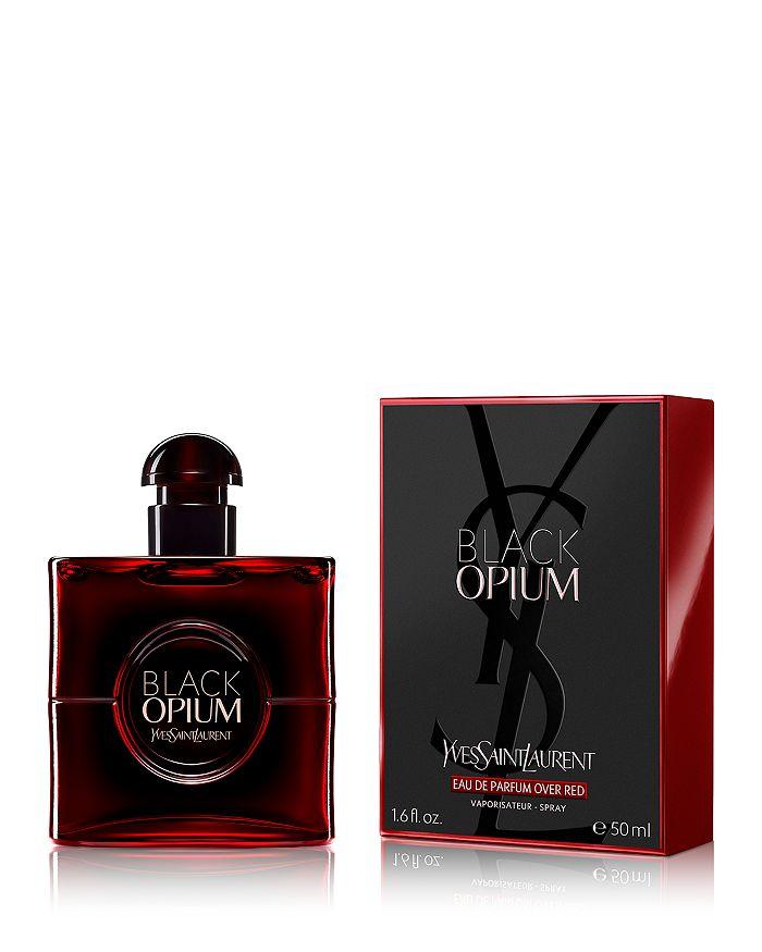 Yves Saint Laurent Black Opium Eau de Parfum Over Red