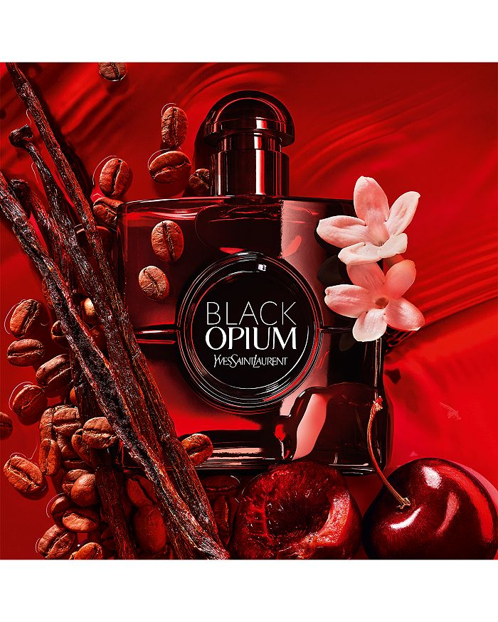 Yves Saint Laurent Black Opium Eau de Parfum Over Red