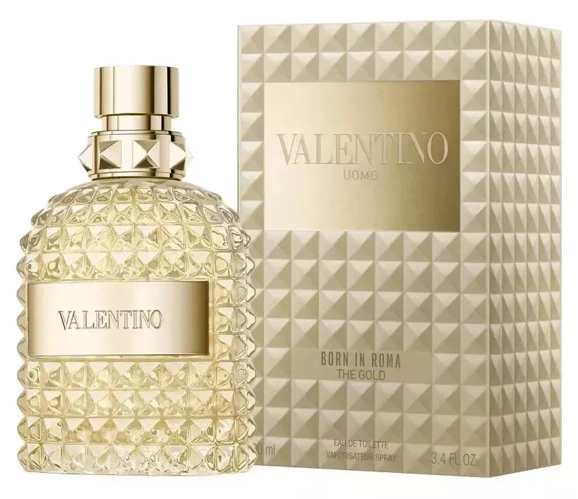 Valentino BORN IN ROMA THE GOLD UOMO NEW 2024 EDT 3.4 OZ