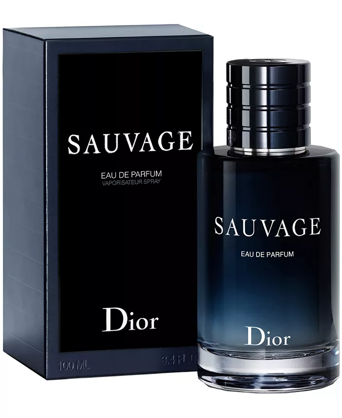 Christian Dior Sauvage For Men 2 Piece Set 3.4 Oz Eau De Parfum Spray